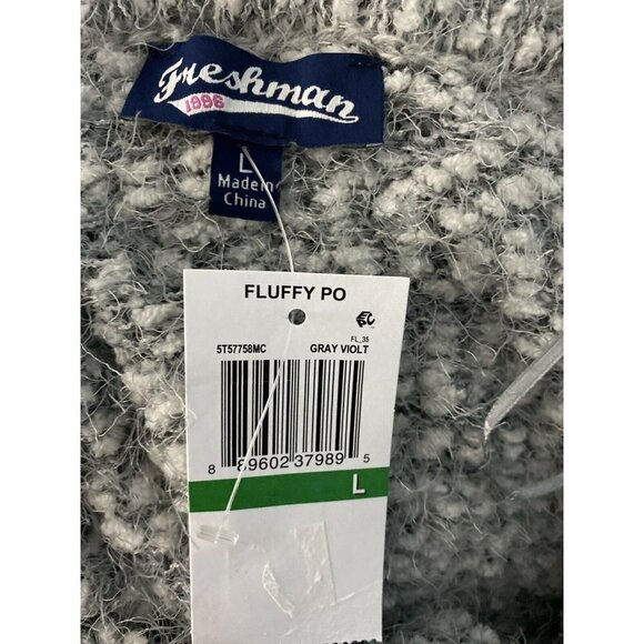 Freshman Juniors Off The Shoulder Fuzzy Sweater Si - Picture 5 of 6